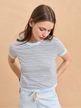 La Ligne Striped Short Sleeve Ronnie Tee